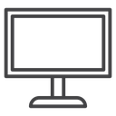 Monitor Black Outline icon