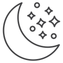 Moon Night Stars icon