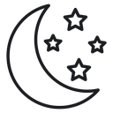 Moon stars 3 icon