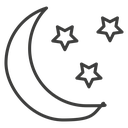 Moon stars icon