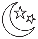 Moon stars icon