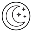 Moon stars icon