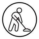 Mopping floors icon