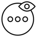 More button Black Outline icon