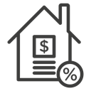 Mortgage rate icon