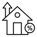 Mortgage rate icon