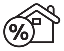 Mortgage rate icon