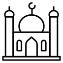 Mosque Twin Minarets icon