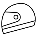 Motorbike helmet icon