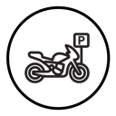 Motorbike parking icon