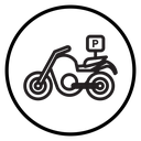 Motorbike parking icon
