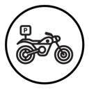 Motorbike parking icon