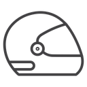 Motorcycle helmet 2 3 icon