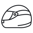 Motorcycle helmet 3 icon