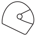 Motorcycle helmet icon