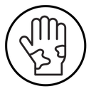 Mottled skin icon