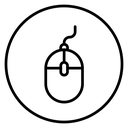 Mouse Black Outline icon