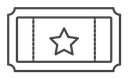 Movie ticket icon
