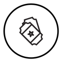 Movie ticket icon