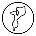 Mozambique map icon