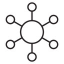 Multichannel marketing icon