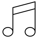 Music Black Outline icon