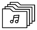 Music collection icon