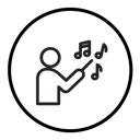Music conductor icon