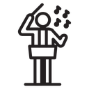 Music conductor icon