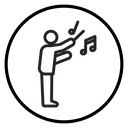 Music conductor icon