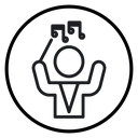 Music conductor icon