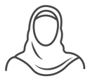 Muslim woman icon