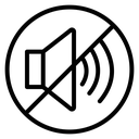 Mute Sound Line icon