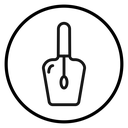 Nail Polish Black Outline icon
