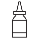 Nasal spray bottle icon