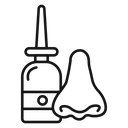 Nasal spray bottle icon