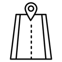 Navigation Road Pin icon