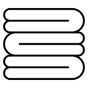 Neat fold clothes icon