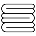Neat fold clothes icon