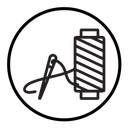 Needle, threads icon