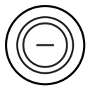 Negative sign icon