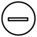 Negative sign icon
