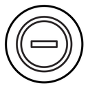 Negative sign icon
