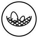 Nest Black Outline icon