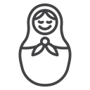 Nesting dolls icon