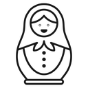 Nesting dolls icon