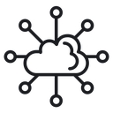 Network cloud 3 icon