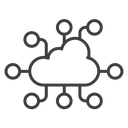 Network cloud icon