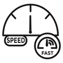 Network speed test icon