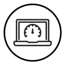 Network speed test icon